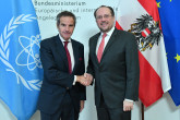 IAEA Director General Rafael Mariano Grossi met with Alexander Schallenberg, Minister of Foreign Affairs of Austria during a courtesy call at the Federal Ministry of European and International Affairs, Minoritenplatz 8, 1010 Vienna, Austria.