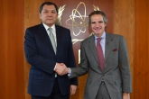 HE Mr Nurlan Nogayev, Minister of Energy of Kazakhstan, met with IAEA Director General Rafael Mariano Grossi during his official visit to the Agency headquarters in Vienna, Austria, 5 March 2020.