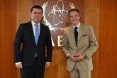 Rafael Mariano Grossi, IAEA Director General, met with Mr. Sherzod Asadov, Deputy Foreign Minister of the Republic of Uzbekistan, Former Permanent Representative of the Republic of Uzbekistan to the International Organizations in Vienna, during his official visit at the Agency headquarters in Vienna, Austria. 20 July 2020