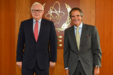 Rafael Mariano Grossi, IAEA Director General, met with HE Mr. Sergei Ryabkov, Deputy Minister of Foreign Affairs of the Russian Federation during his official visit to the Agency headquarters in Vienna, Austria. 18 August 2020
