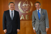 IAEA Director General Rafael Mariano Grossi met with HE Mr. Fu Cong, Director General of Department of Arms Control, Ministry of Foreign Affairs of The People’s Republic of China during his official visit to the Agency headquarters in Vienna, Austria. 31 August 2020