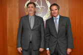 Rafael Mariano Grossi, IAEA Director General met with HE Mohsen Baharvand, Deputy Foreign Minister for Legal and International Affairs of the Islamic Republic of Iran, during his official visit to the Agency headquarters in Vienna, Austria. 


