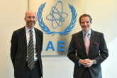 Rafael Mariano Grossi, IAEA Director General, met with Robert Malley, Special Envoy for Iran, US Department of State, during his official visit at the Agency headquarters in Vienna, Austria. 7 April 2021.