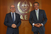 Rafael Mariano Grossi, IAEA Director General, met with Dr. Robert Floyd, Executive Secretary of the Comprehensive Nuclear-Test-Ban Treaty Organization (CTBTO) during his official visit to the Director-General at the Agency headquarters in Vienna, Austria. 17 August 2021