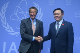 Rafael Mariano Grossi, IAEA Director General, met with HE Mr. Vuong Dinh Hue, Chairman of Viet Nam National Assembly during his official visit at the Agency headquarters in Vienna, Austria. 6 September 2021

