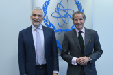Rafael Mariano Grossi, IAEA Director General, met with Stefano Sannino, Secretary General of the European External Action Service (EEAS), during his official visit at the Agency headquarters in Vienna, Austria. 11 October 2021
