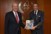 Rafael Mariano Grossi, IAEA Director General, met with HE Ambassador Günther A. Granser, Sovereign Order of Malta, during his official visit at the Agency headquarters in Vienna, Austria. 13 October 2021. 