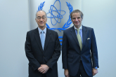 Rafael Mariano Grossi, IAEA Director-General, met with Dr. Hajimu Yamana, President of the Nuclear Damage Compensation and Decommissioning Facilitation Corporation of Japan (NDF) during his official visit to the Agency headquarters in Vienna, Austria. 8 November 2021. 
