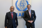 Rafael Mariano Grossi, IAEA Director General, met with HE Mr. Alfonso Cusi, Secretary of Energy of the Republic of the Philippines, during his official visit at the Agency headquarters in Vienna, Austria. 28 March 2022.