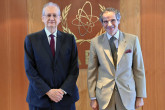 Rafael Mariano Grossi, IAEA Director-General, met with HE Amb. Flavio Roberto Bonzanini, Secretary-General of OPANAL (Agency for the Prohibition of Nuclear Weapons in Latin America) during his official visit to the Agency headquarters in Vienna, Austria. 24 June 2022. 