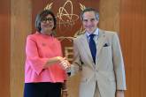 Rafael Mariano Grossi, IAEA Director-General, met with Maria Helena Semedo, Deputy Director General, FAO, during her official visit to the Agency headquarters in Vienna, Austria. 25 July 2022.