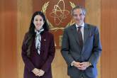 Rafael Mariano Grossi, IAEA Director-General, met with HE Ms. Adriana Mira, Vice Minister of Foreign Affairs of El Salvador, during her official visit to the Agency headquarters in Vienna, Austria. 19 September 2022