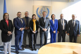 Rafael Mariano Grossi, IAEA Director General, met with HE Mr. Salvador Handal, Executive Secretary, National Energy Council of El Salvador during his official visit at the Agency headquarters in Vienna, Austria. 1 November 2022. 