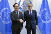 Rafael Mariano Grossi, IAEA Director General, met with H.E. Mr. LEE Do-hoon, Second Vice Minister of Foreign Affairs of the Republic of Korea, during his official visit to the Agency headquarters in Vienna, Austria. 7 March 2023.