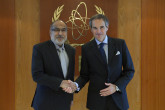 Rafael Mariano Grossi, IAEA Director General, met with Dr. Raja Ali Raza Anwar, Governor to the IAEA and Chairman of the Pakistan Atomic Energy Commission (PAEC), during his courtesy visit to the DG at the Agency headquarters in Vienna, Austria. 8 June 2023.