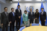 Rafael Mariano Grossi, IAEA Director-General, met with Dr. Kuniko Inoguchi, Head of Delegation, and the Members of the Japanese Parliament during their official visit to the Agency headquarters in Vienna, Austria. 8 September 2023