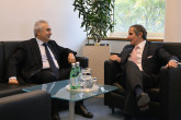 Rafael Mariano Grossi, IAEA Director-General, met with Dr. Fatih Birol, Executive Director of International Energy Authority (IEA), at the Second International Conference on Climate Change and the role of Nuclear Power 2023: ATOMS4 Net Zero, held at the Agency headquarters in Vienna, Austria, 9 October 2023