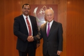 IAEA Director General Yukiya Amano met with Afework Kassu Gizaw, State Minister, Ministry of Science and Technology of Ethiopia, at the IAEA headquarters in Vienna, Austria on 20 December  2016.