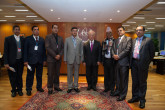 IAEA Director General Yukiya Amano met with the delegation of Nepal during their visit to the IAEA headquarters in Vienna, Austria. 20 December 2016.
