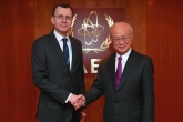 IAEA Director General Yukiya Amano met with Nikolay Spassky, Deputy CEO of Rosatom, at the IAEA headquarters in Vienna, Austria on 1 February 2017.