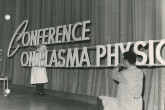 Preparation for the Conference on Plasma Physics and Controlled Nuclear Fusion Research, the first edition of the Fusion Energy Conferences at the Europahaus in Salzburg, Austria, September 1961. 
(IAEA Archives/Credit: Photo Ellinger) 