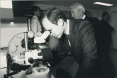 At the inauguration of the new laboratories site. 1988. Please credit IAEA