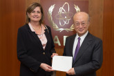  <br>
The new Resident Representative of Panama to the IAEA, Anabella Guardia de Rubinoff, presented his credentials to IAEA Director General Yukiya Amano at the IAEA headquarters in Vienna, Austria, on 16 May 2018.
 </br>
 <br>
La nueva Representante Residente de Panamá ante el OIEA, Anabella Guardia de Rubinoff, presentó sus credenciales al Director General del OIEA, Yukiya Amano, en la Sede del OIEA en Viena (Austria) el 16 de mayo de 2018.
 </br>