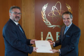 The new Resident Representative of Croatia to the IAEA, HE Mr Mario HORVATIĆ, presented his credentials to IAEA Director General Rafael Mariano Grossi at the IAEA headquarters in Vienna, Austria, on 20 December 2019.