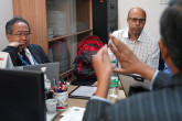 <p>On the ground in Bangladesh, the IRRS team’s 13-day programme is booked with interviews, site visits, daily team meetings, and writing and revising the report. </p>

<p><i>Pictured: Tsuyoshi Nakajima, Nuclear Regulation Authority, Japan; Peter Bester, National Nuclear Regulator, South Africa</i></p>