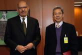 Presentation of credentials of the new Resident Representative of Singapore, H.E. Ambassador Tan York Chor, to IAEA Director General  Mohamed ElBaradei, IAEA, Vienna, Austria, 9 January 2008.