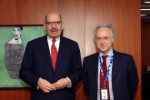 Presentation of Credentials of the new Resident Representative of Italy, H.E. Ambassador Gianni Ghisi, to IAEA Director General Mohamed ElBaradei, IAEA, Vienna, Austria, 10 April 2008.