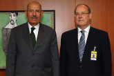 Presentation of credentials of the new Resident Representative of the Republic of Croatia, H.E. Ambassador Neven Madey, to IAEA Director General Mohamed ElBaradei, IAEA, Vienna, Austria, 11 September 2008.