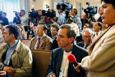 International press corps cover the conference. (Photo Credit : Calma/IAEA) 