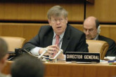 Mr. Olli Heinonen, Head of the IAEA&acute;s Department of Safeguards, updated Board members on the implementation of safeguards agreements in Iran and the Agency&acute;s verification of the suspension of enrichment related and reprocessing activities. (Photo Credit: D. Calma/IAEA)