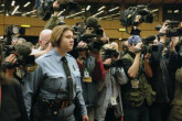 A United Nations Security Officer on duty. (Photo Credit: D. Calma/IAEA) 