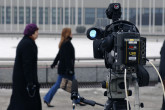 A camera from one of the television crews on site at IAEA headquarters for live coverage of the meeting. (Photo Credit: D. Calma/IAEA)