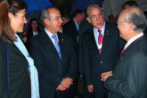 IAEA Director General Yukiya Amano meets Mexican President, Felipe Calderon, at the World Economic Forum 2012 at Davos, Switzerland. 27  January 2012.