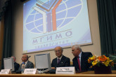 IAEA Director General Yukiya Amano at the Moscow State Institute of International Relations (MGIMO) where he gave a lecture. 17 May 2013