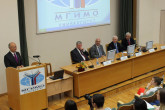 IAEA Director General Yukiya Amano presenting his lecture to students and tutorial staff of the International Institute  for energy policy and diplomacy, at the Moscow State Institute of International Relations (MGIMO), under the Ministry of Foreign Affairs. Moscow, Russia. 17 May 2013