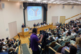 IAEA Director General Yukiya Amano presenting his lecture to students and tutorial staff  of the International Institute  for energy policy and diplomacy, at the Moscow State Institute of International Relations (MGIMO), under the Ministry of Foreign Affairs. Moscow, Russia. 17 May 2013