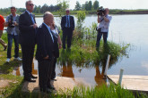 IAEA Director General Yukiya Amano sees Lake Udomlya beside the Kalinin Nuclear Power Plant during his official visit to Moscow. 18 May 2013