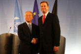 On 8 October 2010, IAEA Director General Yukiya Amano and German Foreign Minister, Guido Westerwelle, met in Berlin and briefed the press following their discussions.