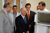 IAEA Director General Yukiya Amano visit tothe Mother Tereza Hospital, Albania, 15 July 2011.
