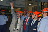 IAEA Director General Yukiya tours Tarapur Atomic Power Station (TAPS) during his official visit to India. 12 March 2013