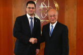On 28 February 2013, the President of the General Assembly, Mr. Vuk Jeremic met IAEA Director General Yukiya Amano during his visit to the IAEA headquarters in Vienna, Austria.