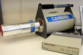 Some multi-channel analyzers are specifically designed to measure
uranium and whether it has been enriched. Photo Credits: Dean Calma/IAEA Nov 2002