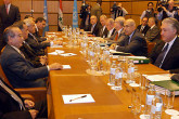 IAEA, UNMOVIC and Iraq delegations begin talks on practical arrangements for inspections in Iraq. Photo Credits: Dean Calma/IAEA Sep 2002