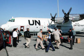 Inspectors and staff prepare for resumption of inspection in Iraq. Photo Credits: Mark Gwozdecky/IAEA 18-21 November 2002
