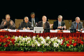 The Panel discusses the importance of the media communicating with the public following threats or events. (Photo Credit : Calma/IAEA) 