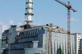 The ill-fated 4th block of the Chernobyl Nuclear Power Plant in the Ukraine stands eerily quiet.